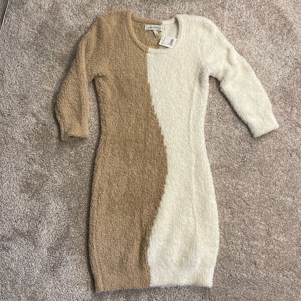 Fuzzy Sweater Dress
